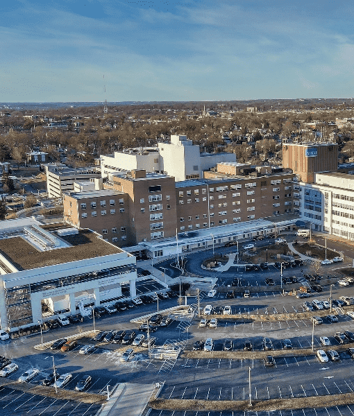 arial view of the sinai hospital